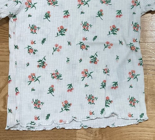 Girl's Old Navy & Gap Outfit Size 6 - White Floral Ribbed Top w/Jean Skirt EUC - Picture 4 of 7