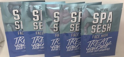 5 VICTORIA'S SECRET PINK SPA SESH FACE MASK TREAT YOURSELF SEA MINERALS