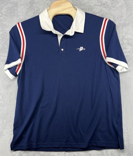 Prince Pickleball Kurzarm Kragen Poloshirt Blau Herren Größe 2XL Neu mit Etikett