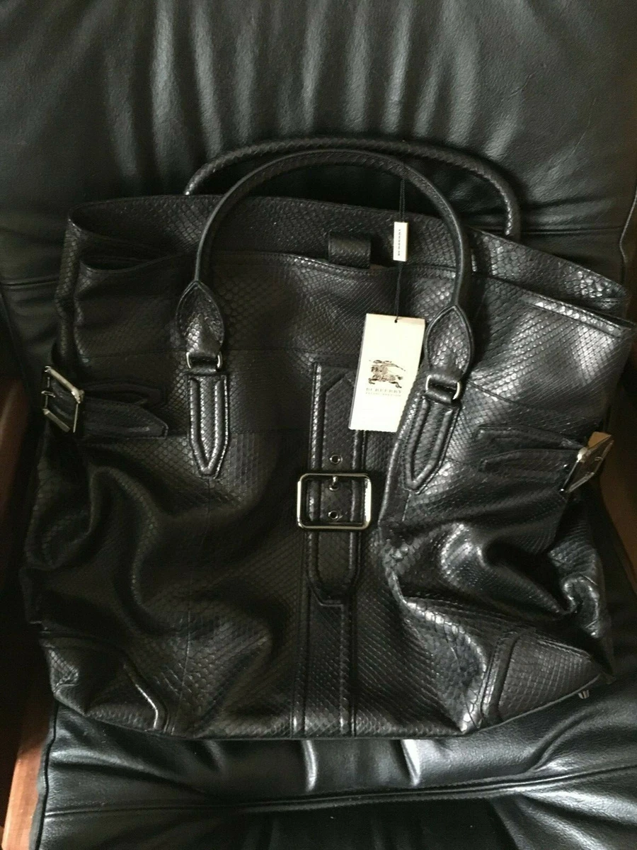 Burberry Men's Black Leather Belt Bag