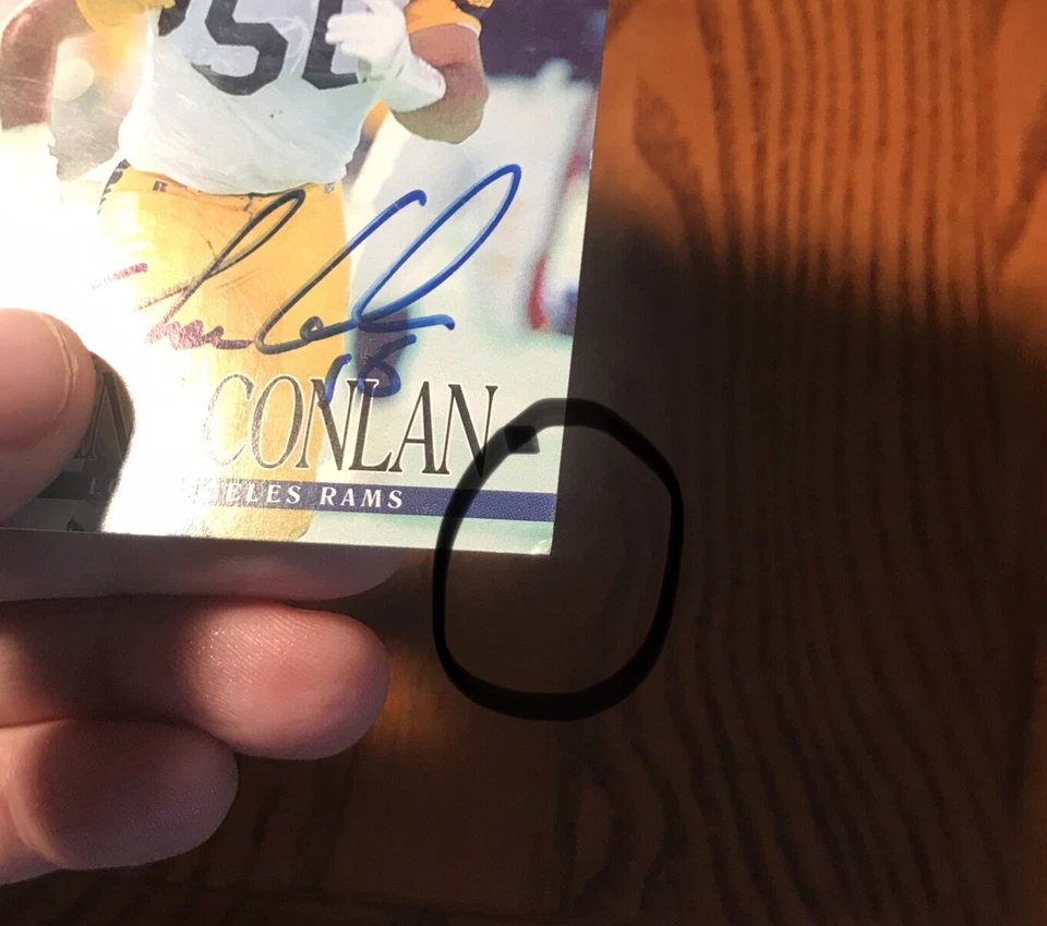 1994 Pro Line Live Autographs Shane Conlan #30 Los Angeles Rams #’d 1098/1110 - Image 3 of 4