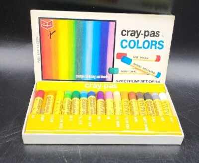 Sanford s Cray-Pas COLORS - Spectrum Set Of 16 Vintage New Old Stock 