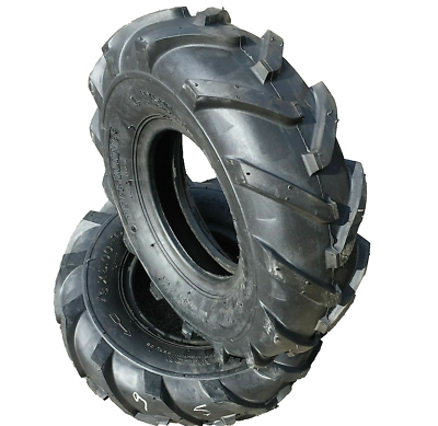 2 13x5.00-6 Super Lug Tires Tubeless ❄️ Mower Tiller Snowblower