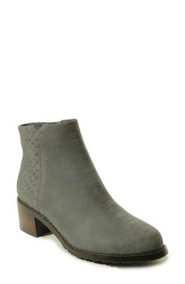 Vaneli Udette Boots Womens US 11 Gray Snakeskin Leather Ankle Bootie JOBB1798