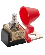 Battery Terminal Fuse Block Holder with Fuse and Insulating Cap, MRBF Fuse 200A