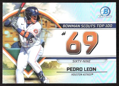 6962G 2023 Bowman #BTP-69 Pedro Leon Bowman Scouts Top 100