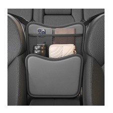 Car Organizer Storage Between Seats, Nappa Leather Auto Handbag Holder for Do...