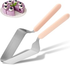 Cake Cutter, Stainless Steel Cake Knife and Server, Double Handle Design,