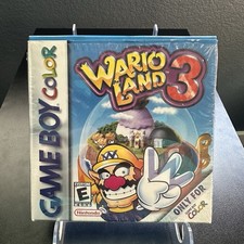 Wario Land 3 (Nintendo Game Boy Color, 2000) CIB Partially Shrink Wrapped EUC