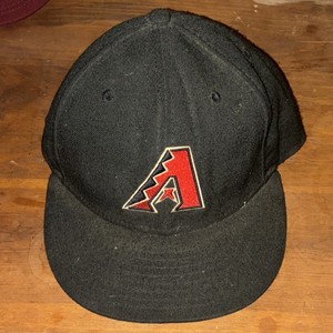 New Era Arizona Diamondbacks 59FIFTY Black Cap MLB Baseball Size 7 3/8