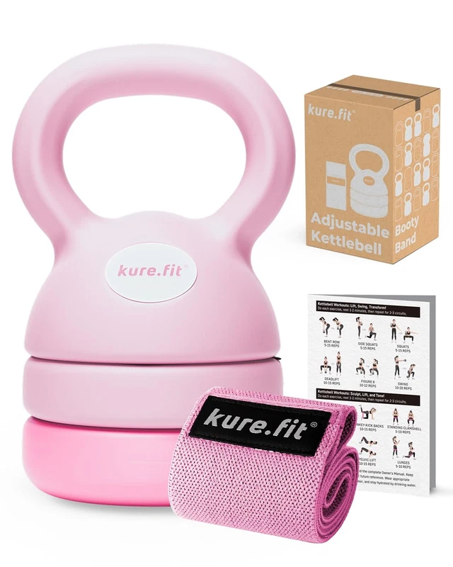 Adjustable Kettlebell 5-12 lb Home Gym