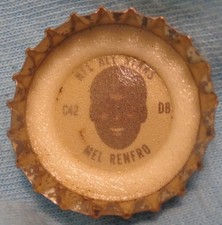 1965 Coke NFL All Star Bottle Cap - Mel Renfro - Cowboys - Oregon - King Size