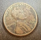1944 D Lincoln Wheat Cent -  Struck Through Grease Error - Off Center