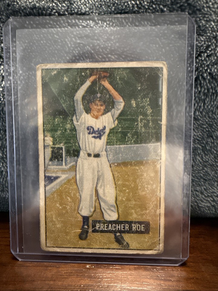 Lot 5 1951 Bowman Pee Wee Reese, Warren Spahn, Preacher Roe, Kluszewski ...