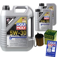 Mann Inspektionspaket 7L Liqui Moly Special Tec 5W-30 FüR Ford Fiesta VI Transit