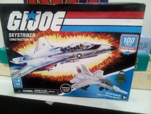G.I.JOE  SKYSTRIKER JET  100 PC Construction Set  2020