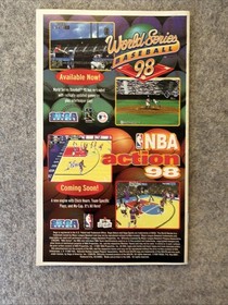 NHL All-Star Hockey 98 (Sega Saturn, 1998) Disc & Manual Only T&W