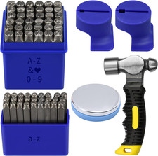 Metal Stamping Kit, Complete Jewelry Making Stamping Tools with 6Mm Font Upperca