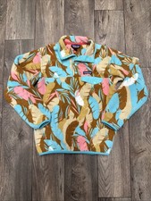 Patagonia Jacket Womens XSmall Synchilla Snap T Fleece Feather Dance Brown