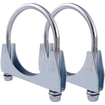 Auspuffschellen Rohrklemme U-Bolt Edelstahl 76mm 2 Stück