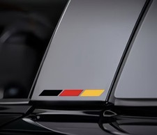 4x Deutschland Flagge Auto Aufkleber Reflektierend Schwarz Rot Gold Set