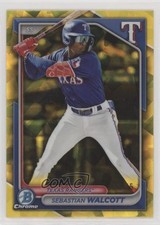 2024 Bowman Chrome Sapphire Edition Prospects Yellow /75 Sebastian Walcott 02le