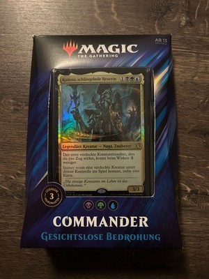 Magic the Gathering Commander Deck Gesichtslose Bedrohung Sealed Deutsch Karten