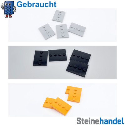 LEGO  3x4 Fliese Standplatte Minifigur 4 Stück ( 88646 )