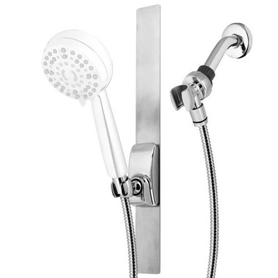 Waterpik 18 in. Magnetic Shower Slide Strip Accessory Kit in Chrome