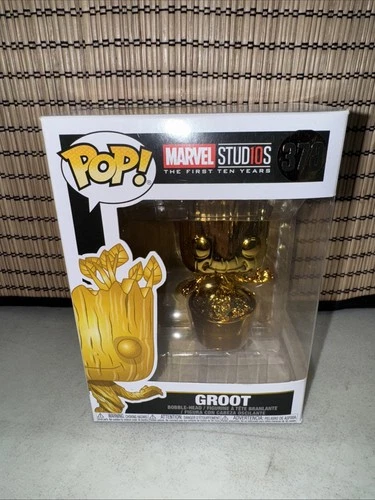 Funko POP! Marvel Studios GROOT (GOLD CHROME) #378 Vinyl Figure