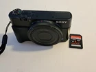 Sony Cyber-shot DSC-RX100 Camera 8GB SD CARD TESTED WORKS