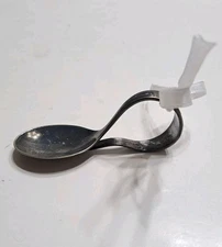 Vintage WM. Rogers & Sonaa IS Bent Curved Handle Baby Spoon