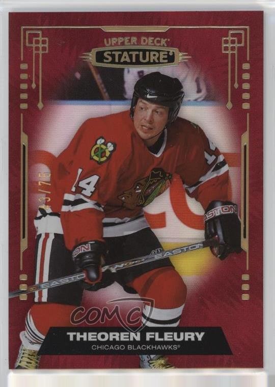 2021-22 Upper Deck Stature Red 43/75 Theoren Fleury #9 1dl2