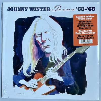 Johnny Winter, Texas  63- 68, White Vinyl, LP, Sunset Blvd Records, 2025 NEW