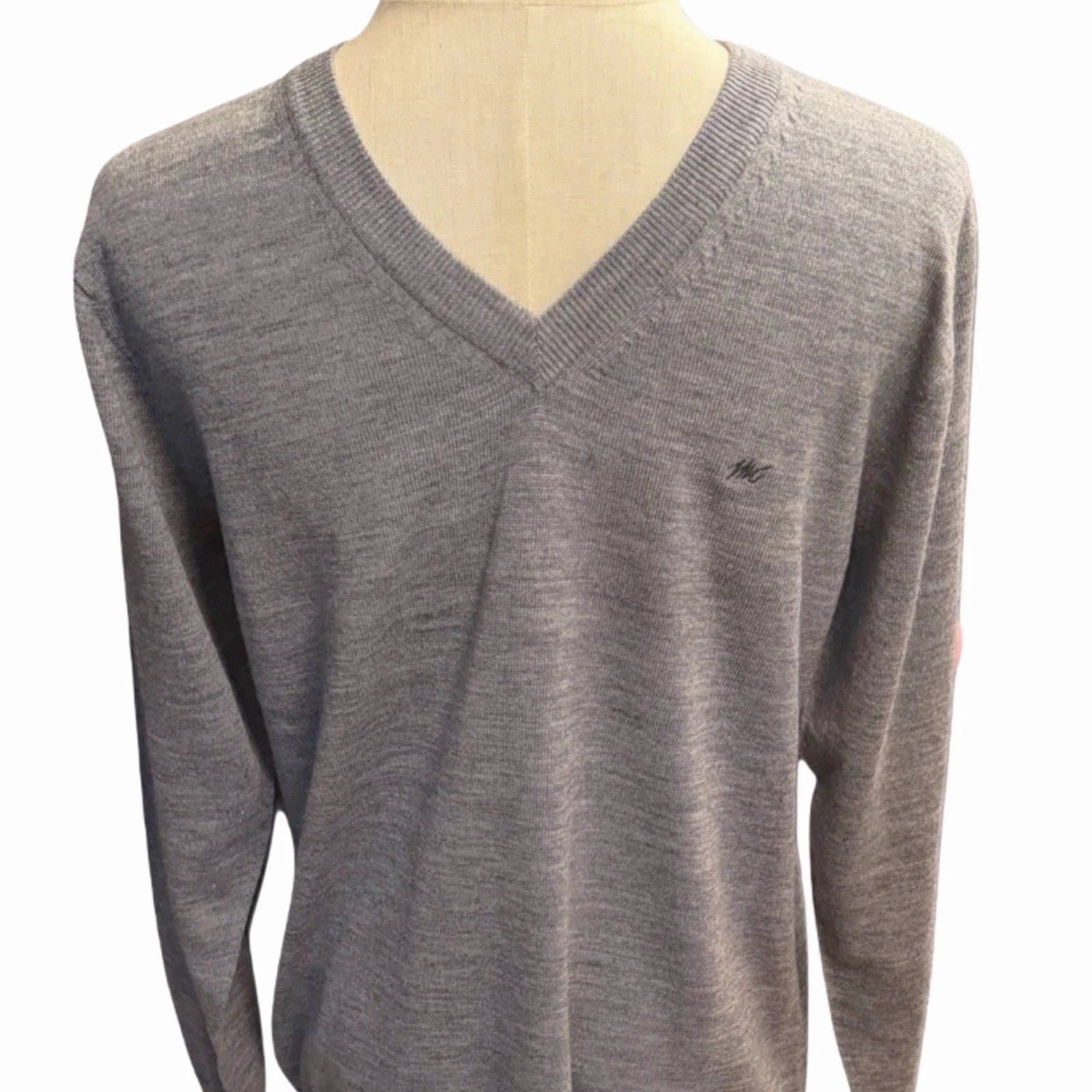 NWT Monte Carlo Men’s Sweater Wool Gray Size 38