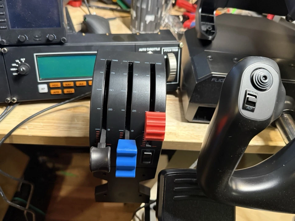 Logitech Flight Yoke System, Switch Panel, Multi Panel, Rudder Pedals BUNDLE - Image 2 of 4