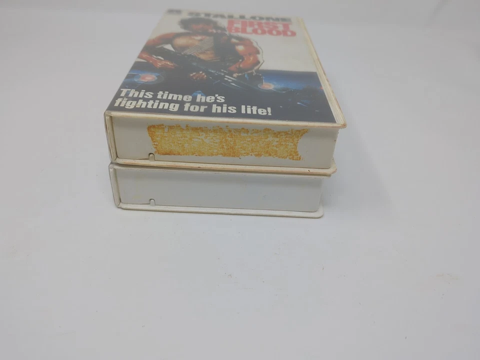Rambo First Blood Part I & II VHS Thorn EMI HBO Hardcase Clamshell Stallone - Image 4 of 4