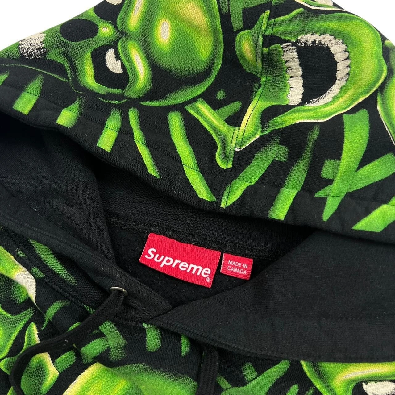 Felpa con cappuccio Supreme Green Skull Pile Medium