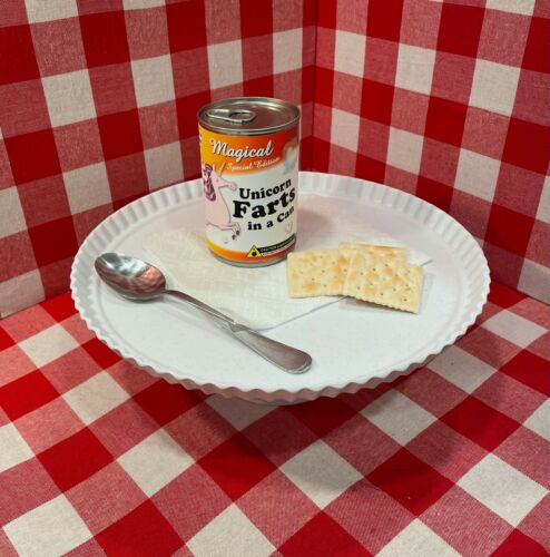 2x Funny Unicorn Farts Soup Can Labels - Joke Gag Gift - Birthday Party Favor - Picture 3 of 3