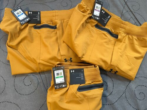 UNDER ARMOUR ELITE SPORTSTYLE CARGO #707 YELLOW OCHRE SHORTS SIZE M MEN $90.00 - Picture 5 of 5