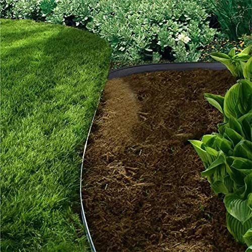20 Fuß Landschaftskanten-Set ohne Graben Rasen Gartenumrandung Kantenrolle mit Spikes - Bild 3 von 7
