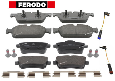 Front Brake Pad & Rear Brake Pad Set + Sensors OES for Mercedes ML550 V8