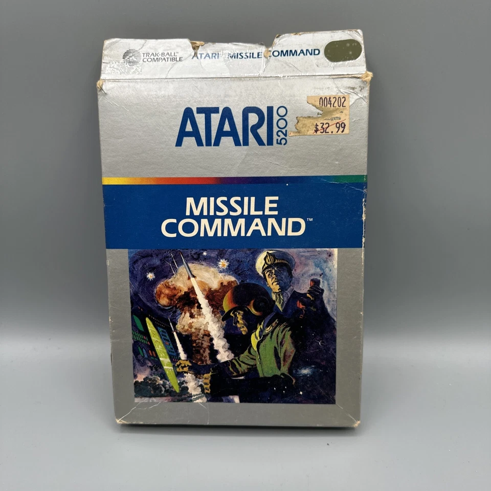 1986 Missile Command Atari 5200 Video Game Cartridge Manual Box Not Tested - Image 3 of 4