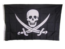 3x5 Jolly Roger Pirate Calico Jack Rackham HALLOWEEN 5X3 Flag Grommets 100D