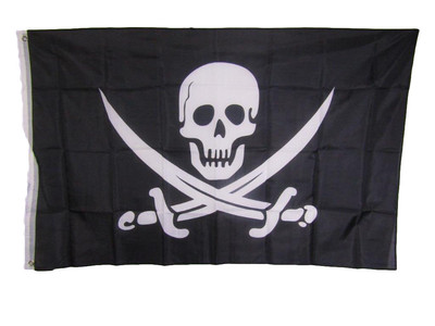 3x5 Jolly Roger Pirate Calico Jack Rackham Flag 3'x5' Banner Brass Grommets 100D