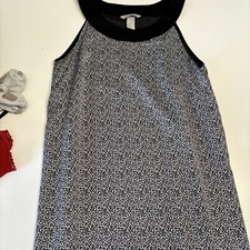 H&M womens dress size 8 Sleeveless Black & Gray