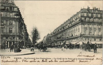 CPA PARIS 2e Café de la Paix Grand Hotel (922980)
