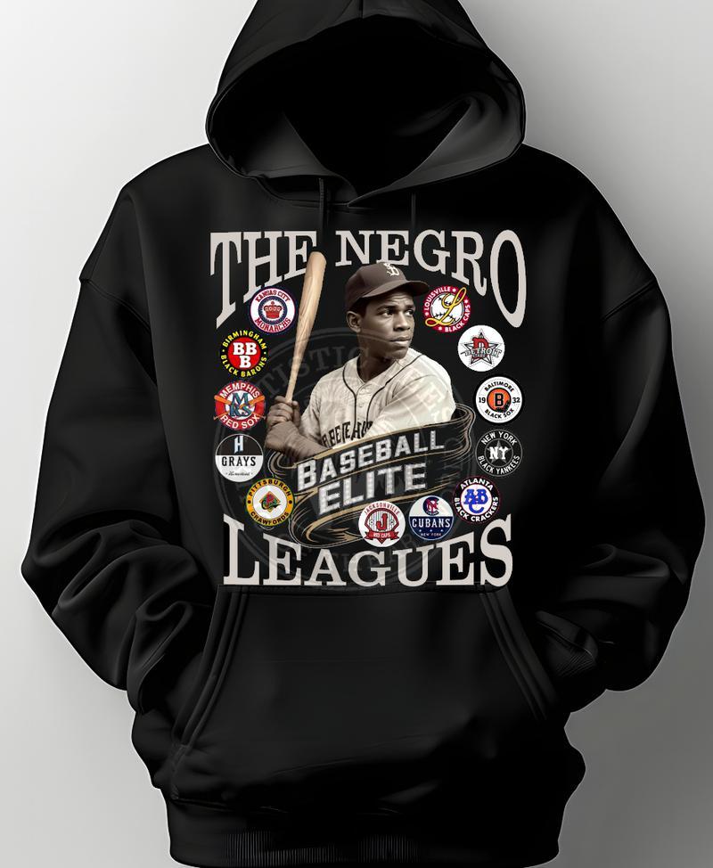 Sweat à Capuche (hoodie) Negro Leagues - Noir, Unisexe Adulte, Regular, Neuf Avec étiquettes