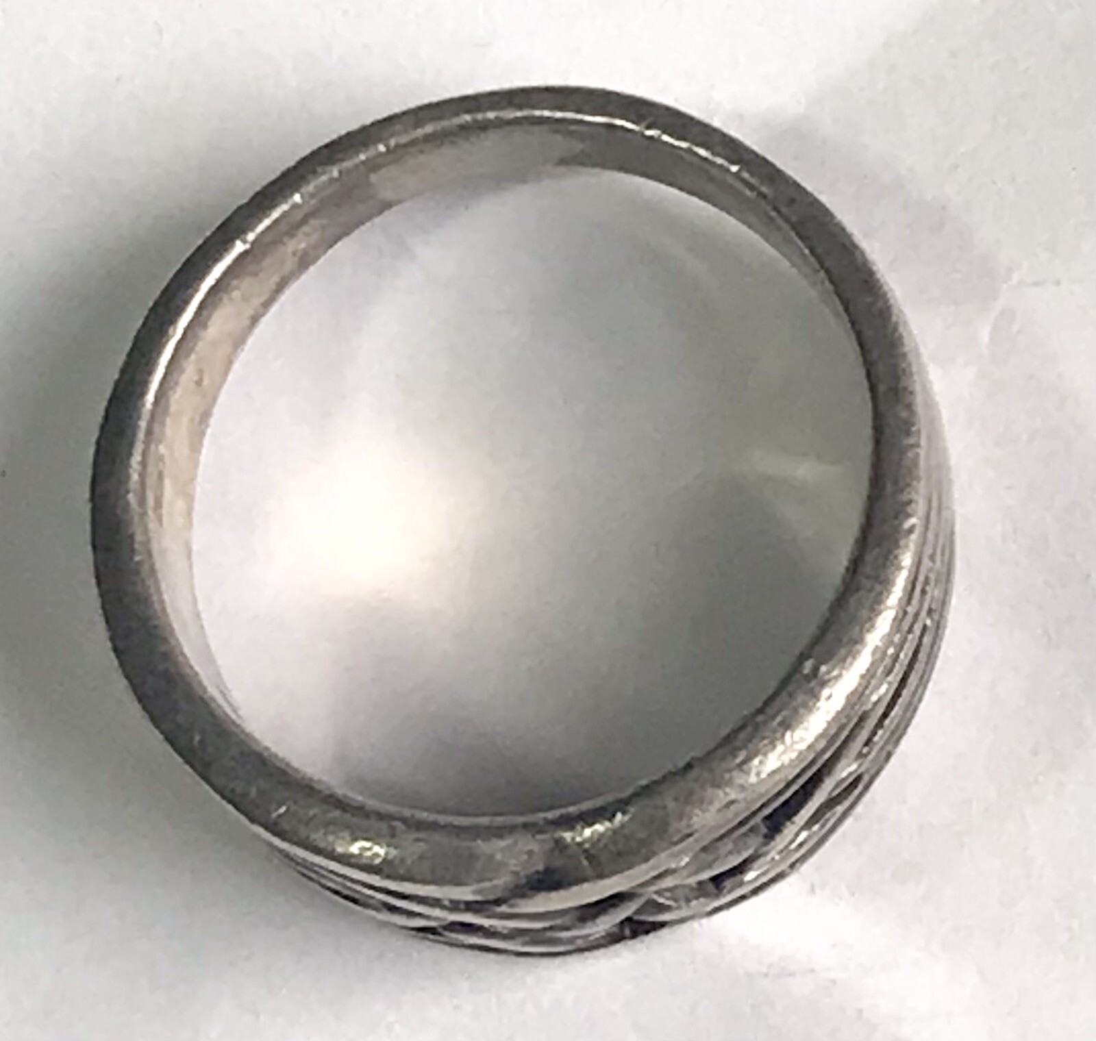 Sterling Silver 925 Ring Interwoven Pattern Size … - image 4