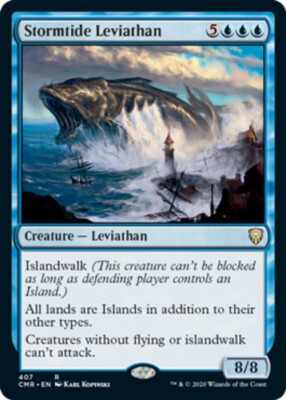 mtg leviathan commander deck x1 Stormtide Leviathan - Theme Deck Exclusive R MTG Commander Legends M/NM,  Engl